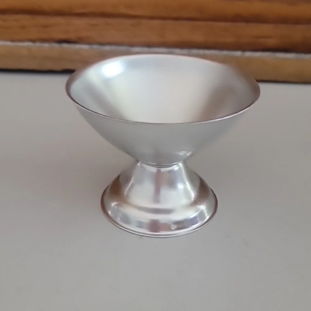 Vintage Heller Hostess-Ware Colorama Anodized Aluminum Sherbet depression
